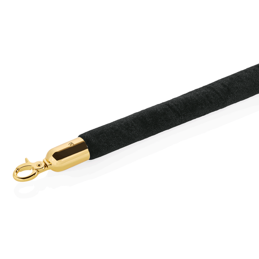 Was Barrier Rope Classic, Black Velvet, Titanium Gold