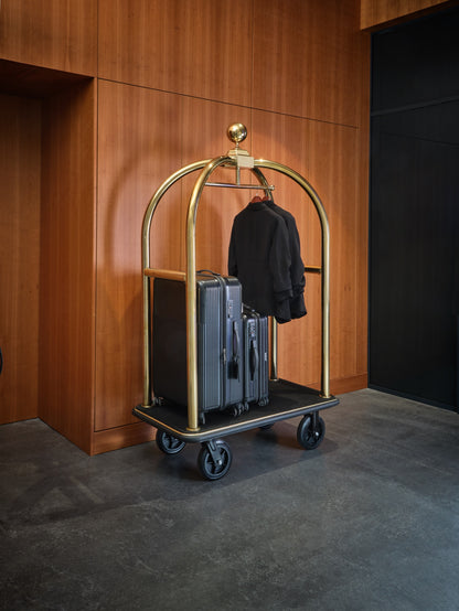 Was Luggage Trolley Drift, Titanium Gold, Black Carpet