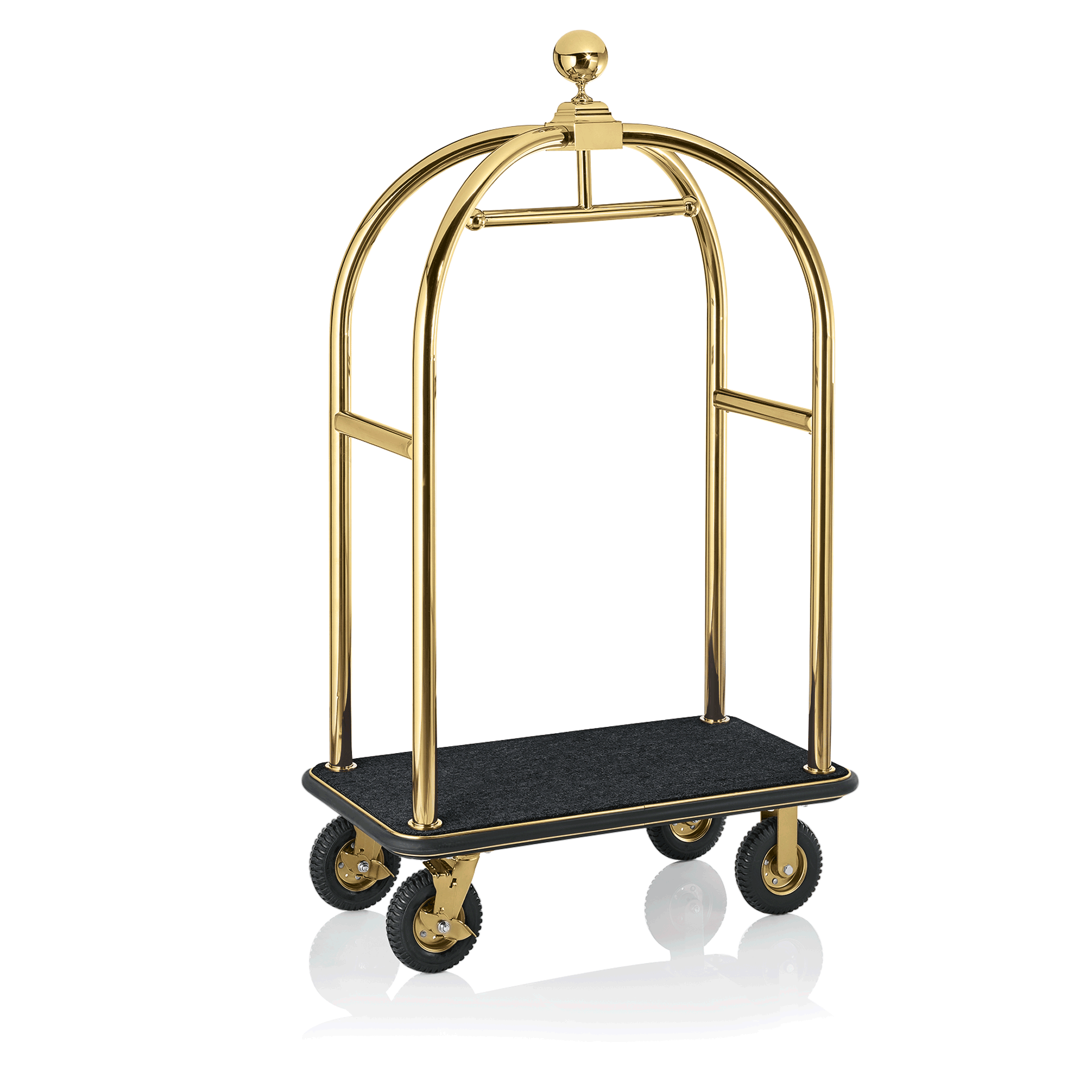 Was Luggage Trolley Drift, Titanium Gold, Black Carpet