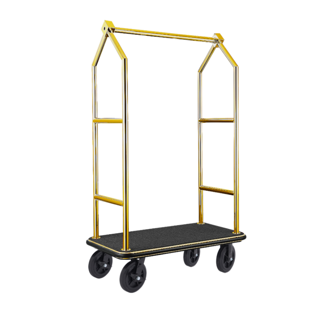 Was Luggage Trolley Voyager, Titanium Gold, Black Carpet