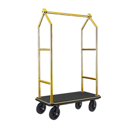 Was Luggage Trolley Voyager, Titanium Gold, Black Carpet