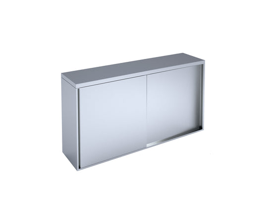 Wall-mounted cabinet with sliding doors