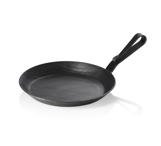 Was Frying/Serving Pan, Iron Pan 22, Ø200 mm, Curved Hook Handle