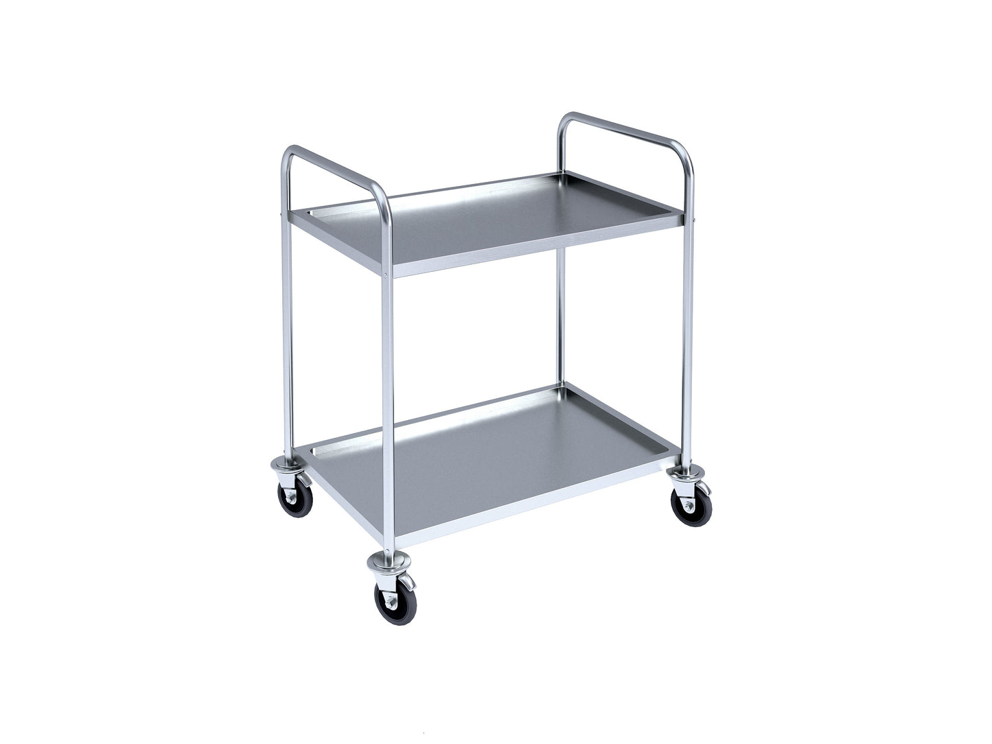 Assembled serving trolley