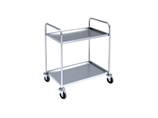 Assembled serving trolley