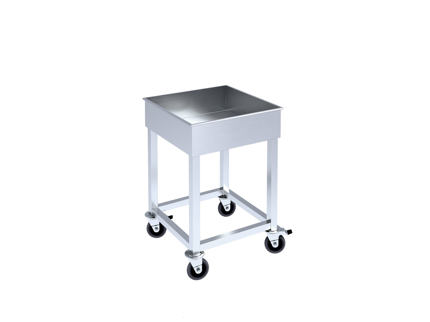 Trolley for dishwashing machine baskets