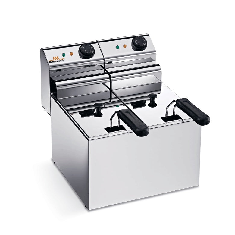 Tabletop Double-Tank Deep Fryer, 2x3.2 L, 5.4 kW