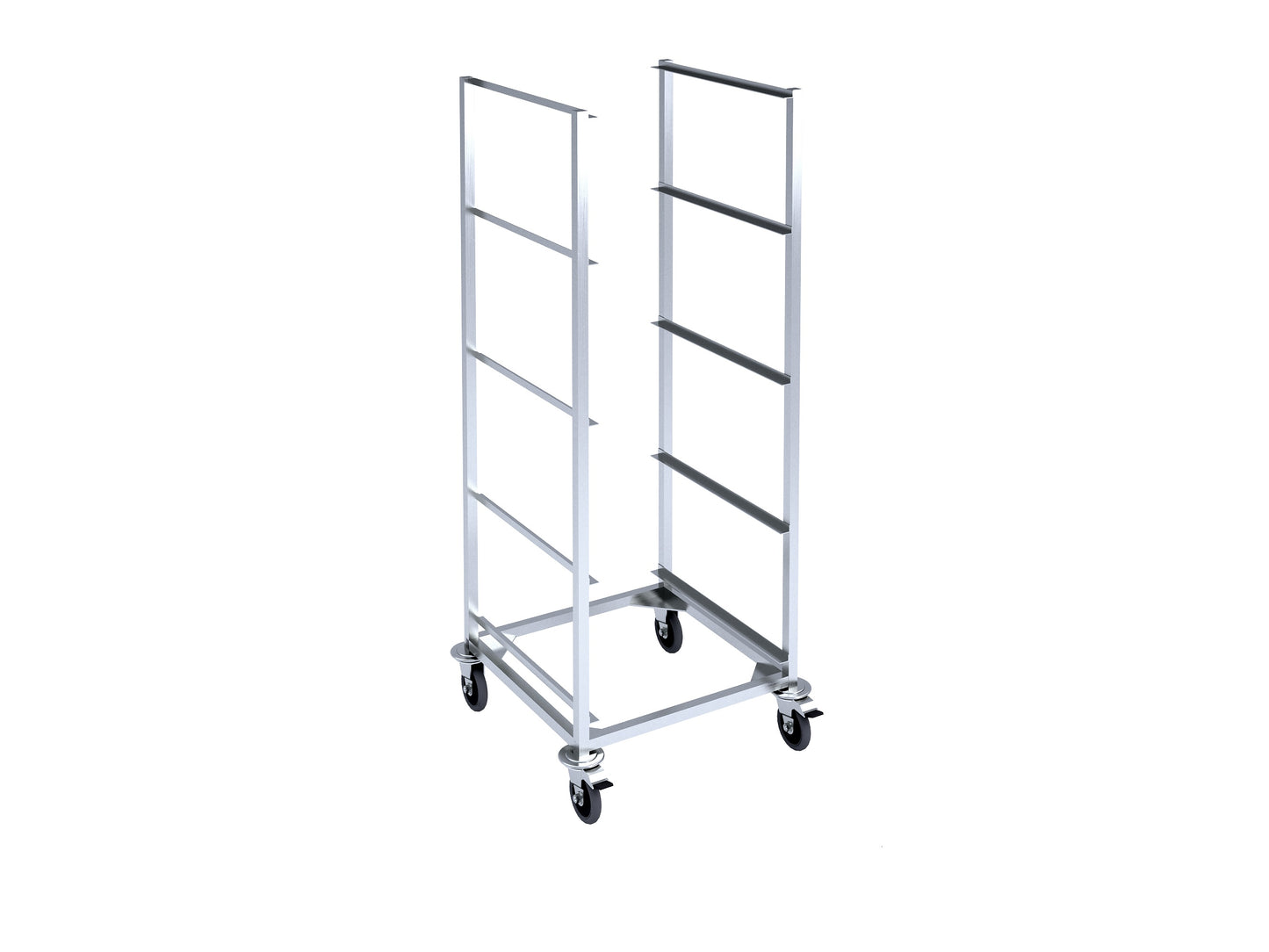 Trolley for dishwashing machine cassettes