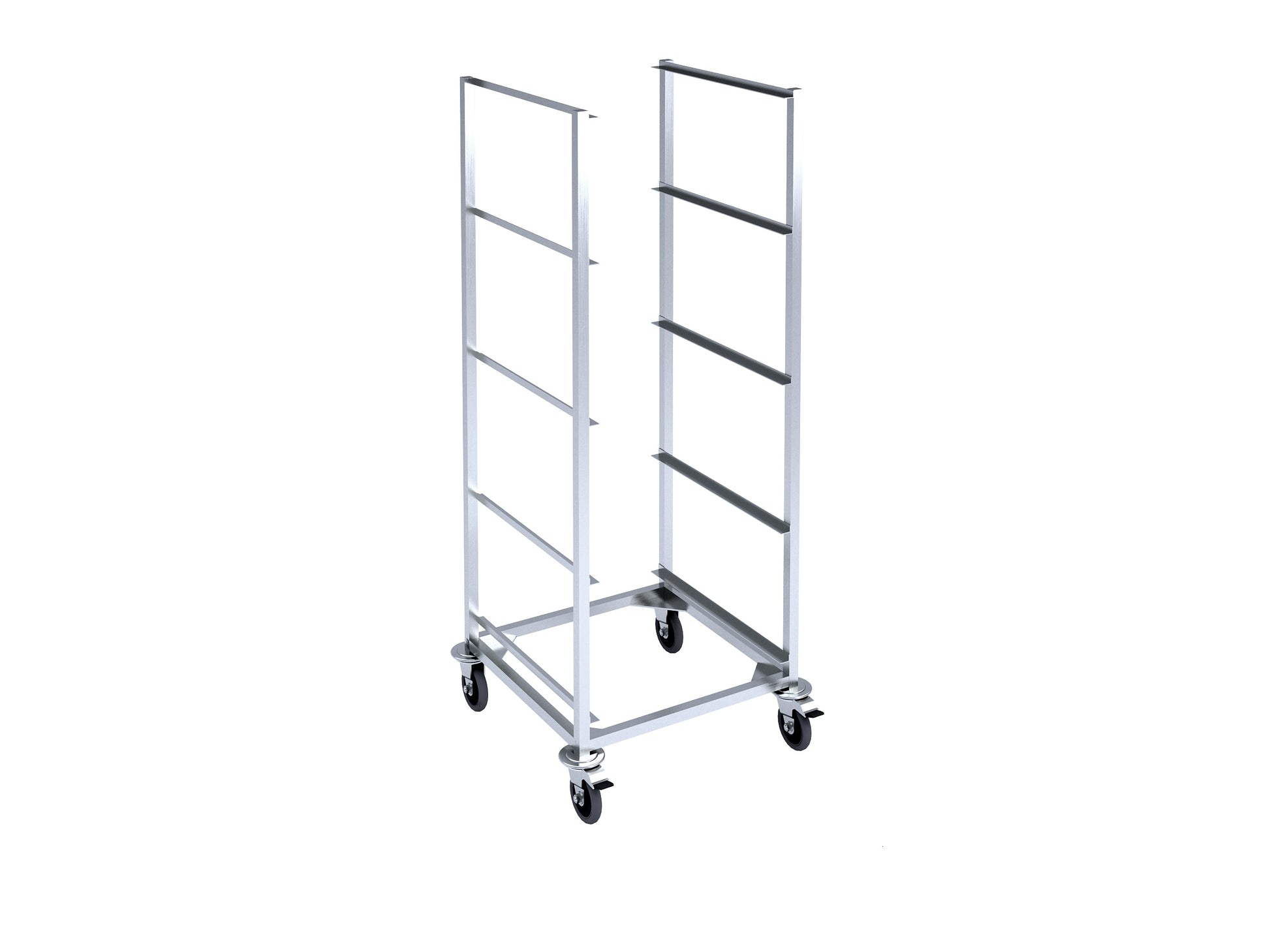 Trolley for dishwashing machine cassettes