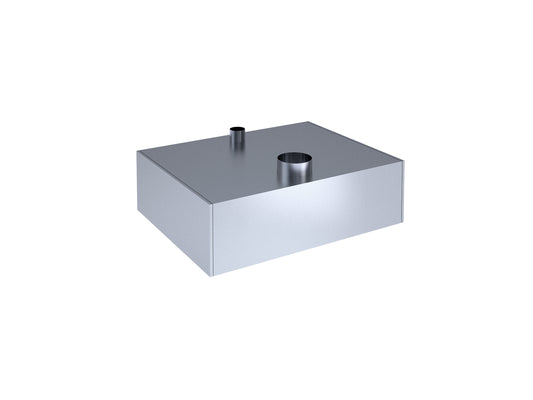 Wall-mounted supply-extract exhaust hood