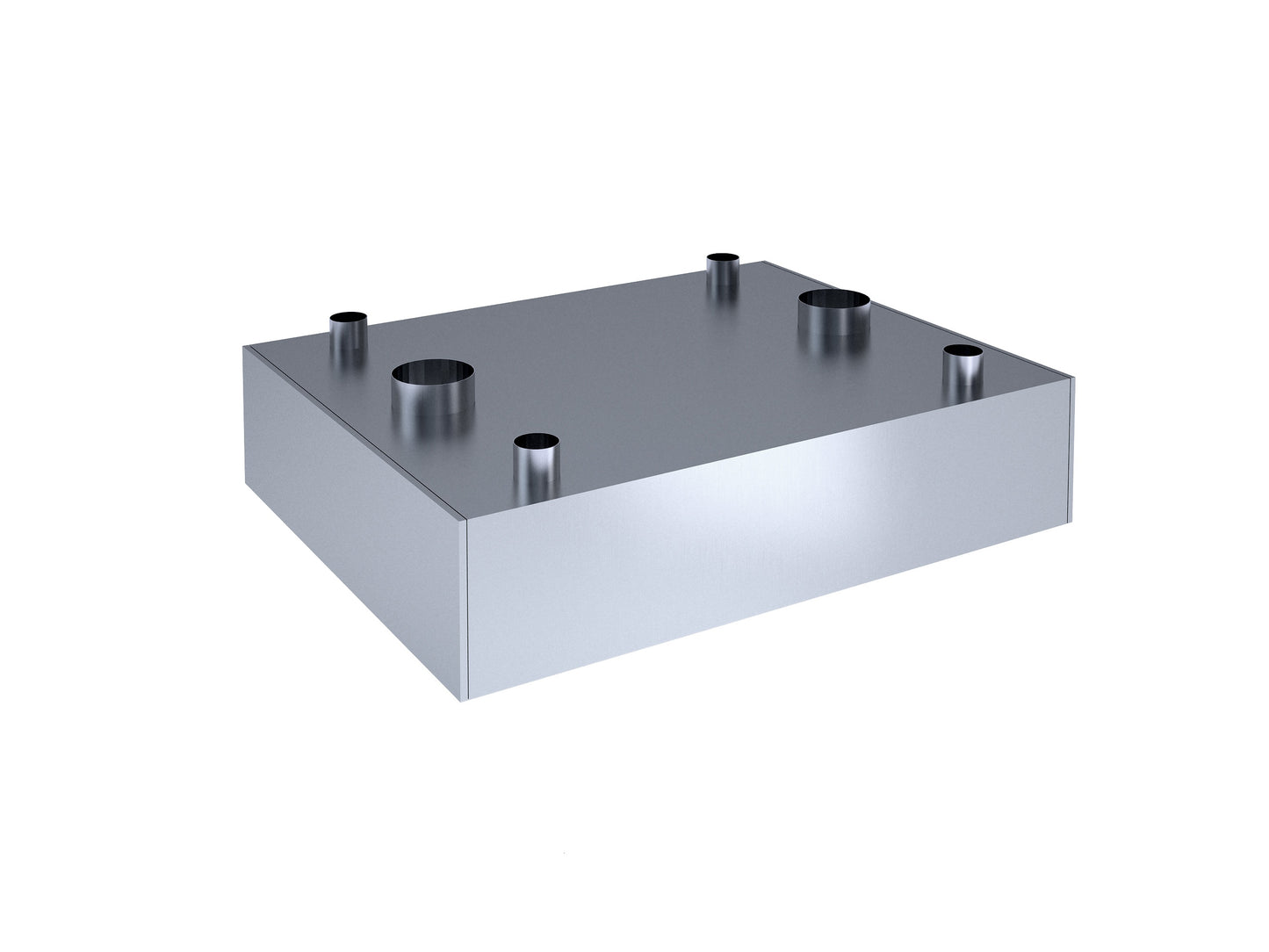 Island supply-extract exhaust hood