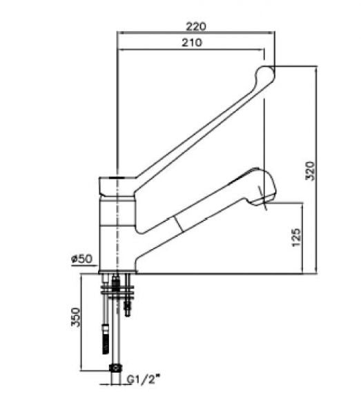 STYL Pull-Out Spray Mixer Faucet, Single Lever