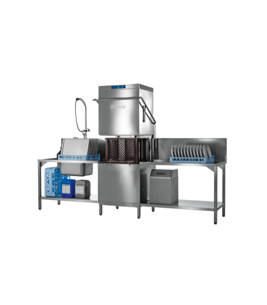 Hood Dishwasher, 500x500 mm, 60 Racks/h, 12.4 kW