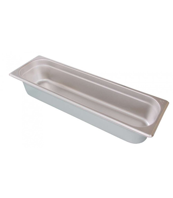 Gastronorm Tray GN 2/4, 150 mm, Stainless Steel