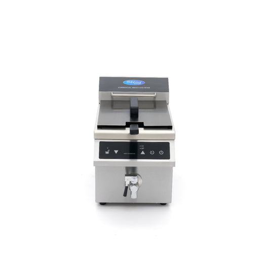 Maxima Induction Deep Fryer, 8 L, 1 Basket, Drain Tap, additional view
