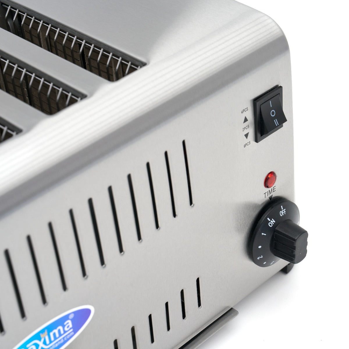 Maxima Toaster MT-6, 2, 4 or 6 Slices, Adjustable Timer, additional view