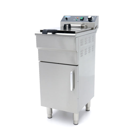 Maxima Deep Fryer, 16 L, 1 Basket, Drain Tap, Stand, 230 V, product photo