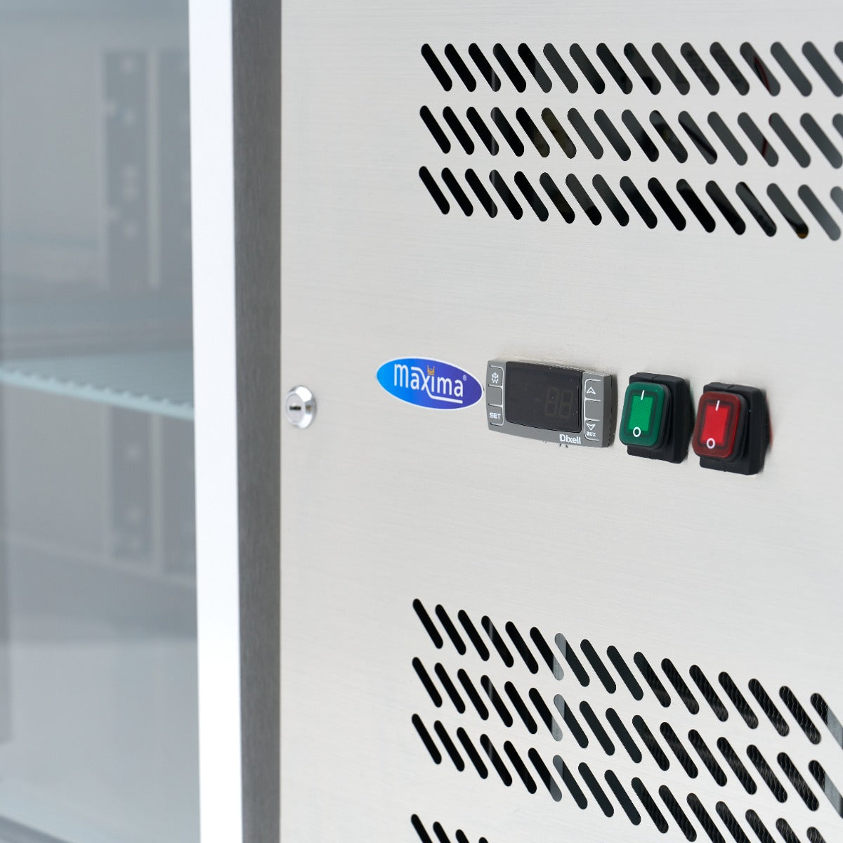 Maxima Counter Fridge, 223 cm, 4 Glass Doors, additional view