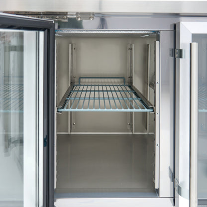 Maxima Counter Fridge, 223 cm, 4 Glass Doors, additional view