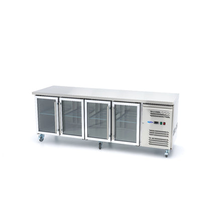 Maxima Counter Fridge, 223 cm, 4 Glass Doors, additional view
