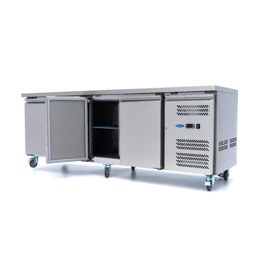 Maxima Counter Fridge, 223 cm, 4 Solid Doors, additional view