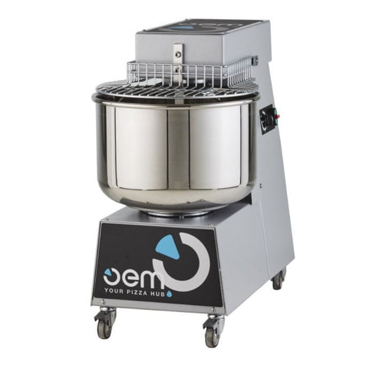 Fixed-Head Spiral Dough Mixer, 40 kg, 2 Speed