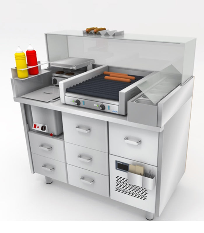 Refrigerated Cold Table, 1260mm, +2/+6°C