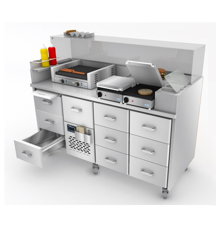 Refrigerated Workbench, 1660mm, +2/+6°C