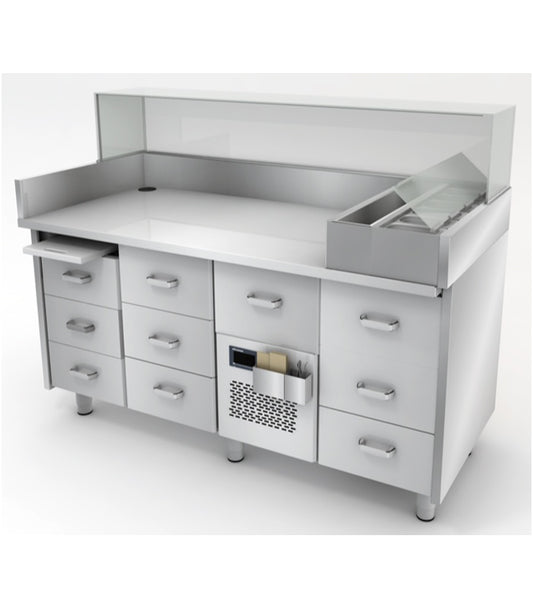 Refrigerated Cold Table, 1660mm, +2/+6°C