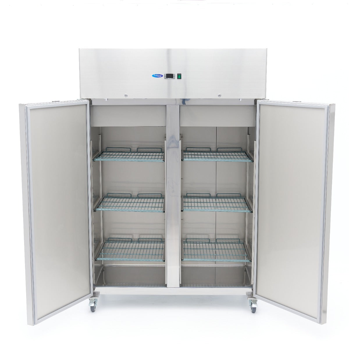 Maxima Fridge 800 L, on Wheels, Stainless Steel, additional view