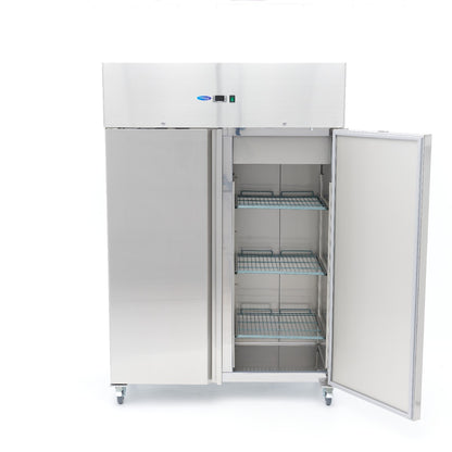 Maxima Fridge 800 L, on Wheels, Stainless Steel, additional view
