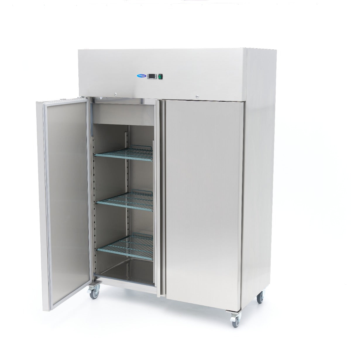 Maxima Fridge 800 L, on Wheels, Stainless Steel, additional view