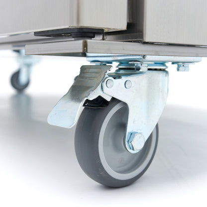 Maxima Fridge 800 L, on Wheels, Stainless Steel, additional view