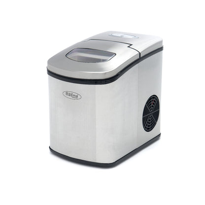Maxima Ice Cube Machine, 10-12 kg/24 h, Silver, product photo