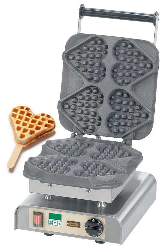 Heart Waffle Maker, 5 Hearts, 2.2 kW