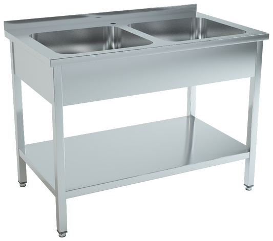 Washing station  with two sink