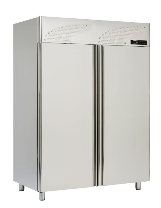 GN 2/1 Upright Fridge, Glass Doors, 1300 L, -2/+8°C