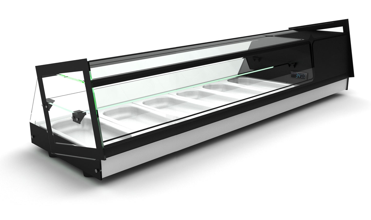 Countertop Refrigerated Showcase, GN 1/3, +2/+5°C