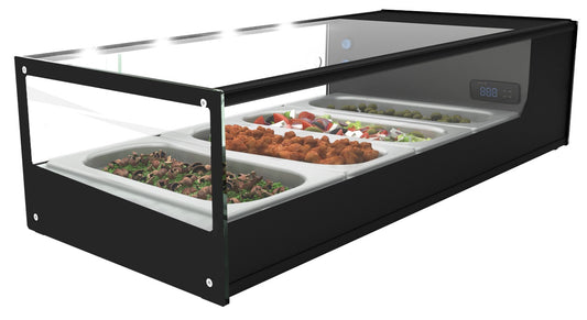 Countertop Cold Showcase, 4× GN 1/3, 2-6°C