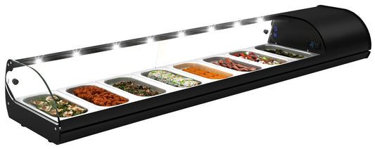 Countertop Refrigerated Showcase, 8× GN 1/3, +2/+6°C
