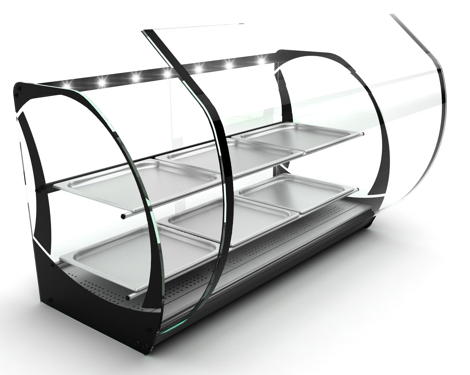 Heated Showcase, Stainless Steel