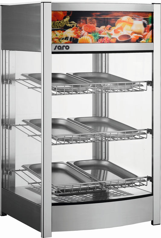 Heated Food Display Showcase, 97 L, +30/+90°C