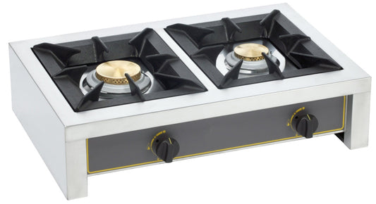 Tabletop Gas Stove, 2 Burners, 12 kW