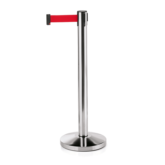Was Barrier Post Set Lightflex, Polished, Red Webbing, Set of 2