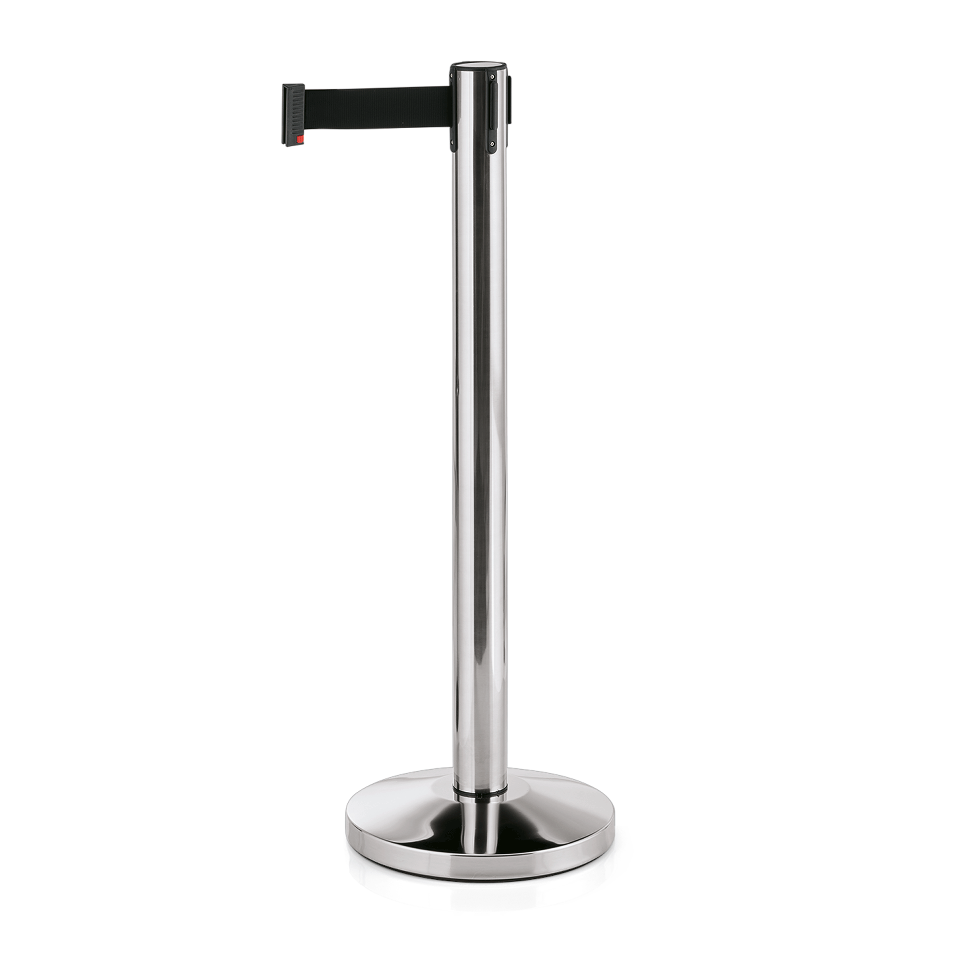 Was Barrier Post Set Lightflex, Polished, Black Webbing, Set of 2