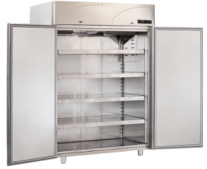 GN 2/1 Upright Fridge, Glass Doors, 1300 L, -2/+8°C