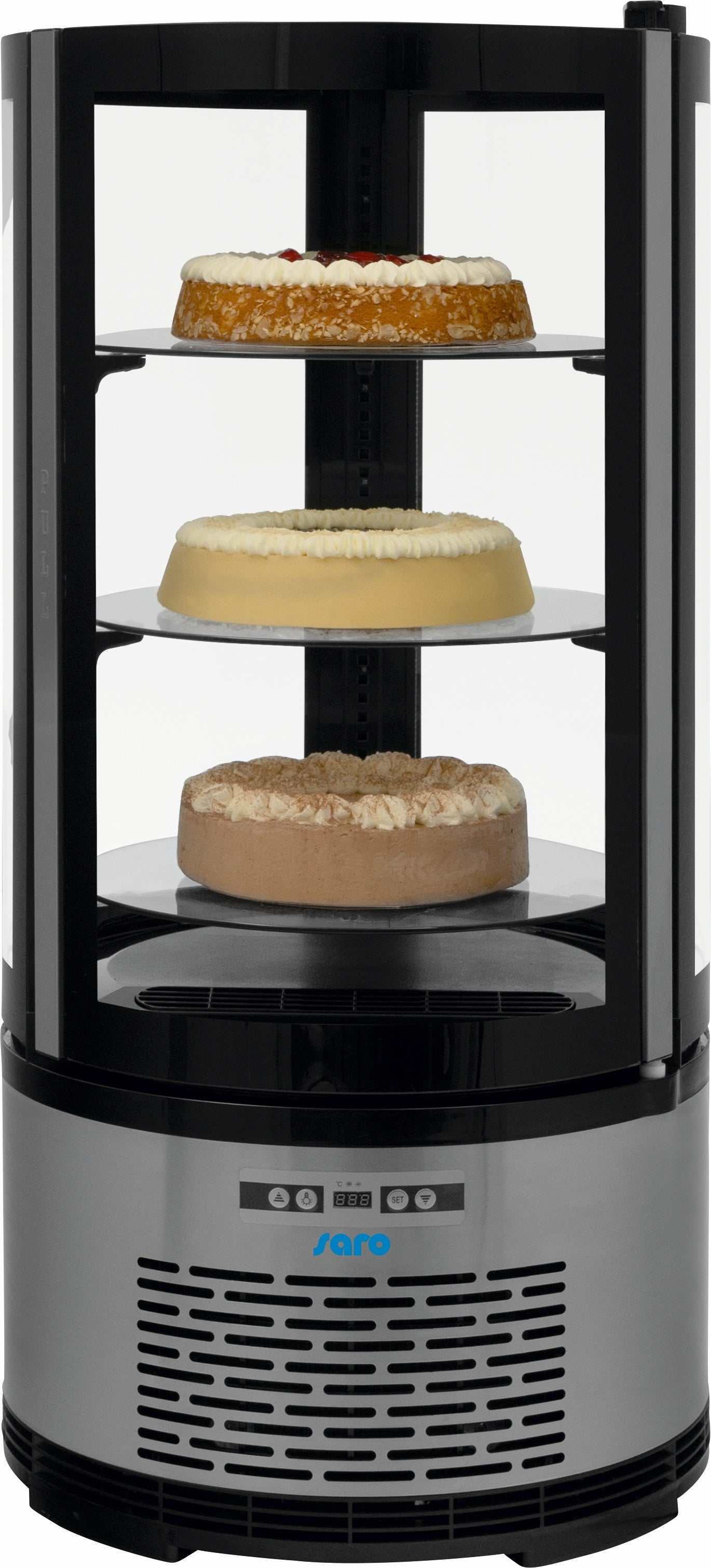 Round Pastry Showcase, 100 L, +2/+8°C