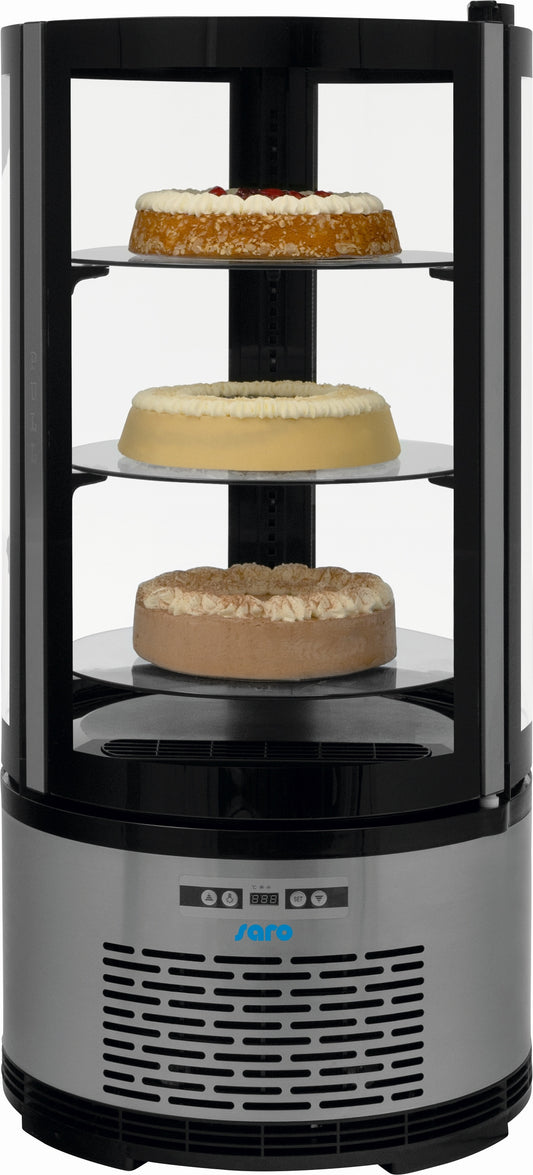 Round Pastry Showcase, 100 L, +2/+8°C