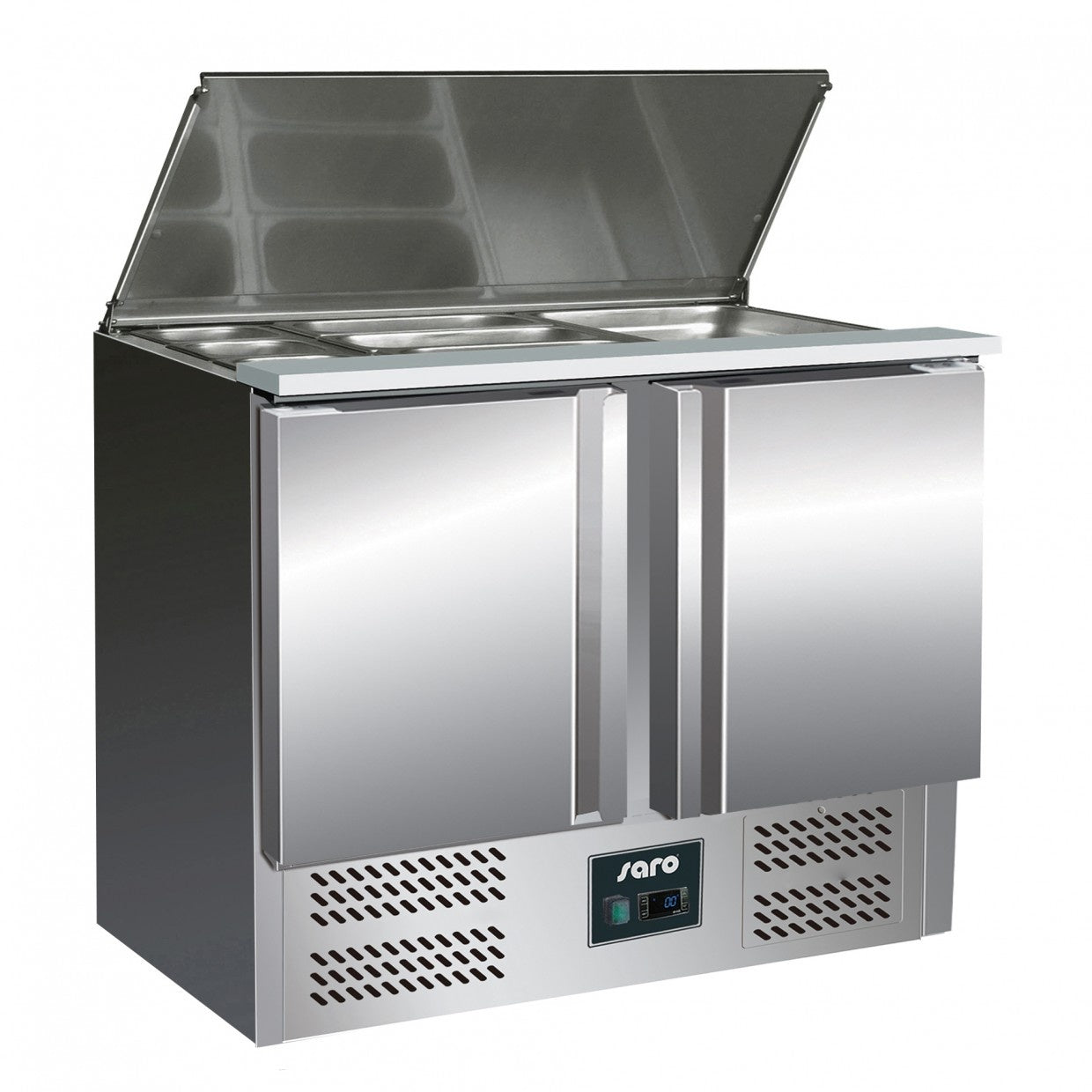 Saladette Counter, 2 Doors, 3× GN 1/1, +2/+8°C