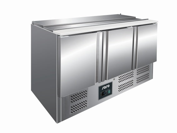 Saladette Counter, 3 Doors, 4x GN 1/1, +2/+8°C